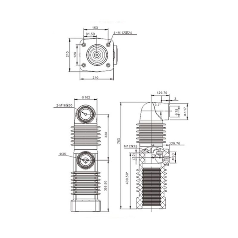 40.5 kV Embedded Pole — 1250 / 1600 A
